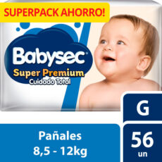 SUPERPACK AHORRO! PAÑALES TALLA G 8,5 - 12KG (56 UNIDADES)