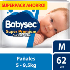 SUPERPACK AHORRO! PAÑALES TALLA M 5 - 9,5KG (62 UNIDADES)